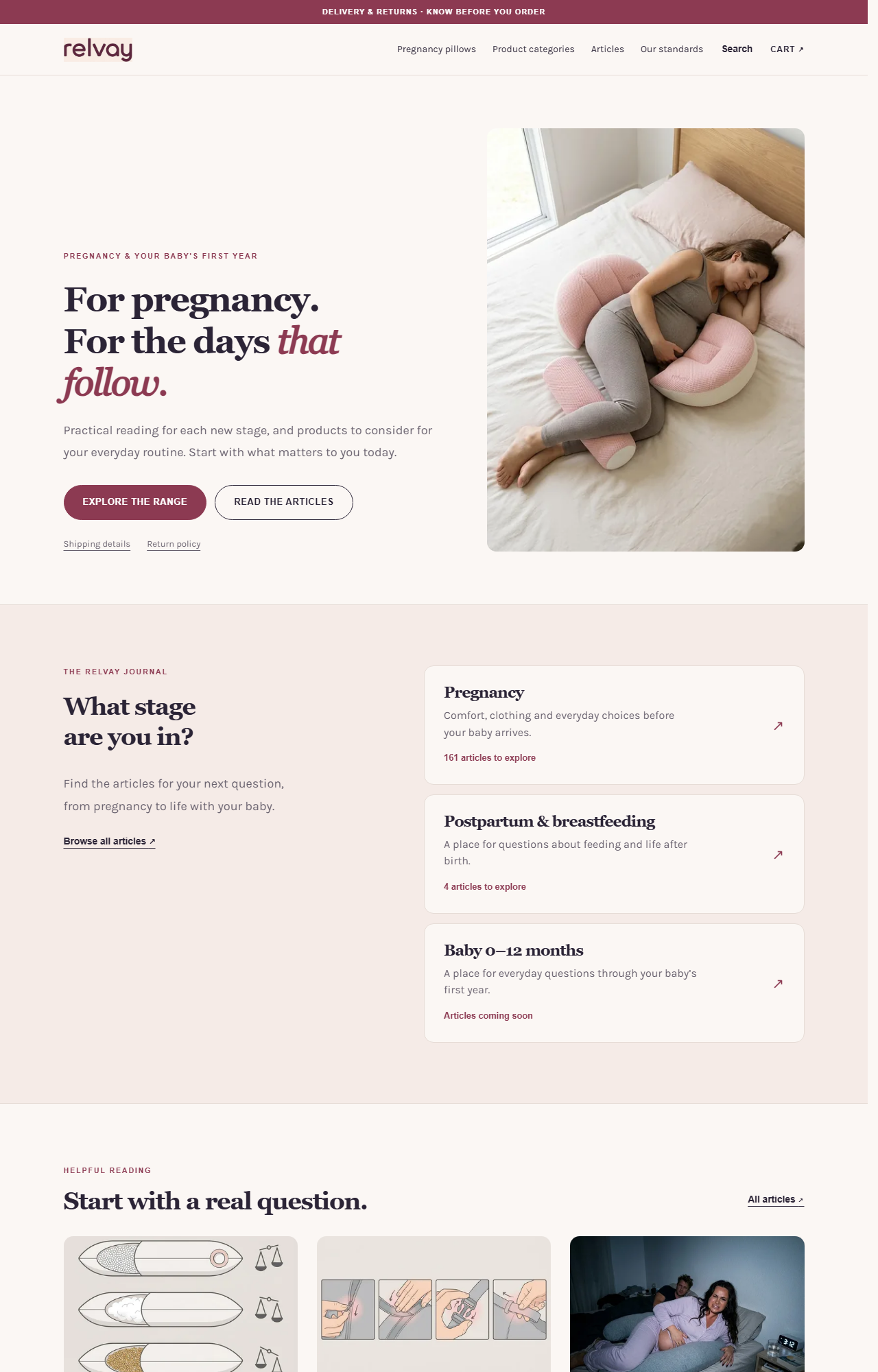Relvay homepage